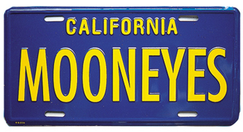 Mooneyes California Plate - Blue
