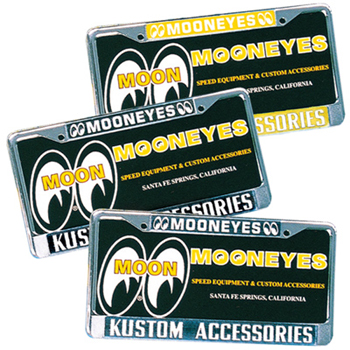 Mooneyes Licence Plate Frame - Yellow
