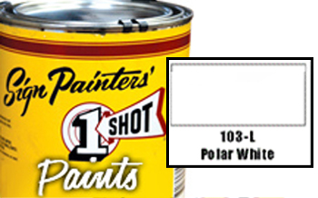 1 Shot Enamel - Polar White 1/2 Pint
