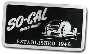 So-Cal Speedshop Plaque