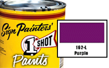 1 Shot Lettering Enamel - Purple 1/2 Pint