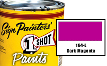 1 Shot Lettering Enamel - Dark Magenta 1/2 Pint